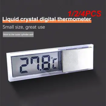1/2/4PCS Akvarij Termometer, Elektronski Digitalni LCD Fish Tank Merjenja Temperature Fish Tank Temp Meter Akvarij Dodatki