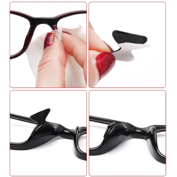 10 Parov Palico na Nos Blazinice Očala sončna Očala dodatna Oprema Udobje Silikona Non-slip Lepilo Nosepads Enostaven za Uporabo