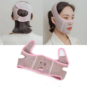 1PC 3D Večkratno uporabo Dihanje Lepota Ženske Proti Gubam Hujšanje Povoj Proti Oblikovalec Full Face Lift Spalna Maska