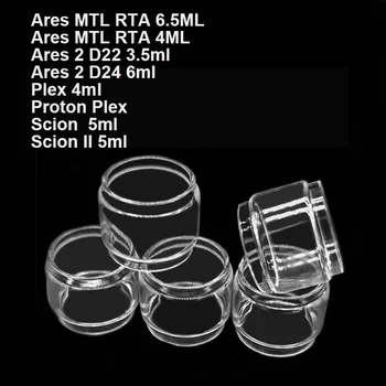 5PCS Mehurček Steklena posoda Za Innokin Ares REFERENCE RTA 4ML 6.5 ML Ares 2 D22 3.5 ml Ares 2 D24 6ml Scion 2 Proton Plex Stekleno Posodo