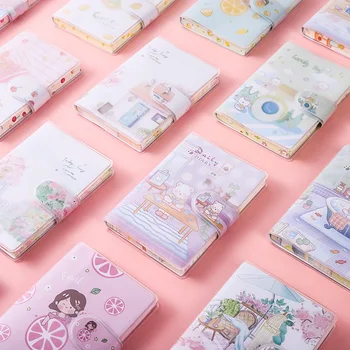 A7 Prenosnih Pocket Book Mini Male Knjige Ljubezen Kawaii Opravlja-na Sponke Gume Pokrov Prenosnika Dekle Beležnica Tiskovine List