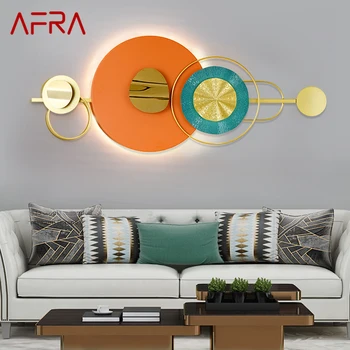 AFRA Moderno Stensko Sliko Lučka LED Luksuzni Ustvarjalne Nordijska Ozadju Zaprtih Rov Svetlobe za Domačo dnevno Sobo, Spalnico
