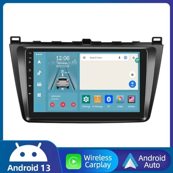 Brezžični Carplay Za Mazda 6 GH 2007-2012 Avto Radio Večpredstavnostna Video Predvajalnik Navigacija GPS Android 13.0 Ne 2Din 2 Din dvd DSP 4G