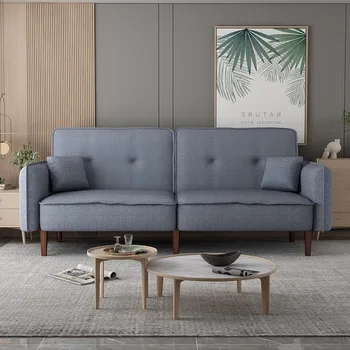 Dnevni prostor kavč zamenljivih kombinacija spominske pene futon kavč nastavljivo naslonjalo doma pohištvo, siva