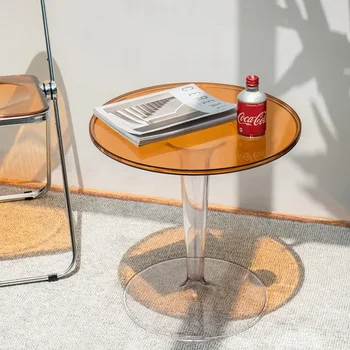 HOOKI Uradni Nove Nordijske Preprost, Pregleden Majhno mizico krog Akril Strani Tabele Balkon Oblikovalec Izmenljive Kave