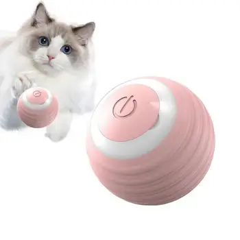Interaktivne Igrače Mačke Žogo Električni Mačka Žogo Igrače USB za Polnjenje Pet Vaja Igra Igrače Za Mačke Usposabljanje Zaprtih Self-gibljejo