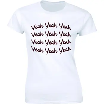 Ja ja Ja T-shirt Indie Punk Rock Glasba Ljubimec Retro Tee Ženske T-shirt