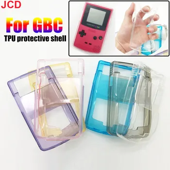 JCD 1pcs Pregleden TPU Gamepad Zaščitna torbica Za GBC Konzole Lupini za Varstvo Jasno Primeru Kritje Za Gameboy Color Dodatki