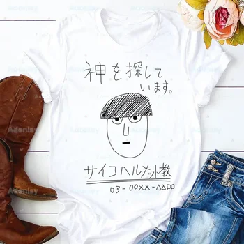 Mob Psiho 100 Shigeo Kageyama Eno Anime Manga T Shirt Priložnostne Smešno Tshirts Tees Vrh Harajuku Kratkimi Rokavi Majice Oblačila