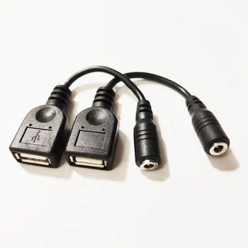 NCHTEK DC Napajanje Ženski 3.5x1.35mm, Da USB Ženski vtič Kabel ,3.5/1.35 mm DC pretvori USB , 2pcs