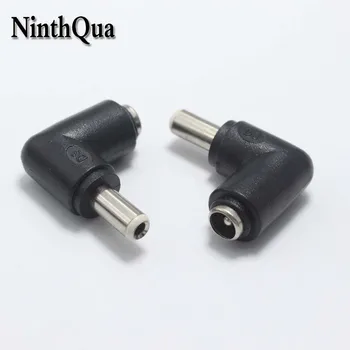 NinthQua 1pcs 5.5*2.1 mm ženski priključek na 5,5*2,5 mm moški Vtič za 90 Stopinj v DC Napajalni Konektor Adapter za Prenosnik