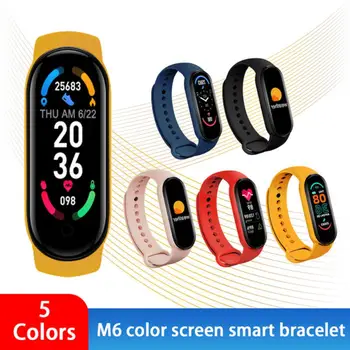Novi M6 Pametna Zapestnica Watch Fitnes Tracker Srčni Utrip, Krvni Tlak Zaslon Barvni Zaslon Smart Zapestnica Smart Wirstbands