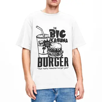 Novost Big Kahuna Burger T-Majice Moške Ženske Okoli Vratu Čistega Bombaža Novost Kratek Rokav Tees Tiskanih Obleke