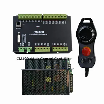 PLC Krmilnik Kit CM400 4axis Podpira Rotacijske Osi, Encoders CNC Krmilnik Z MPG handwhelel In Napajanje