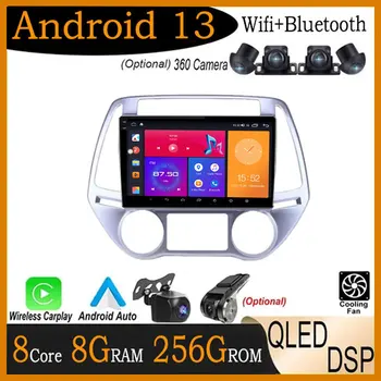 QLED IPS Zaslon Android 13 Za Hyundai i20 2008-2014 Avto Radio Multimidia Video Predvajalnik, GPS Navi Stereo Auto Navigacijo