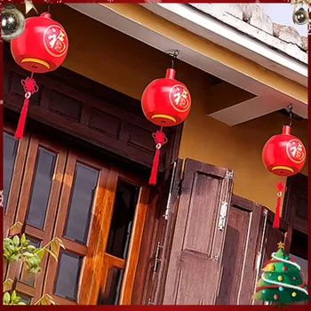 Rdeča Luč s Kitajskimi Vozel Rese Kitajsko Novo Leto Luč E27 Pomladni Festival Uličnega Obesek Kitajski Tradicionalni Dom Dekor
