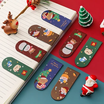 Risanka Vesel Božič Magnet Zaznamek Branje Božič Medved Snežaka, Označite Knjige Pisarniški Material, Šolske Pisarniški Šola