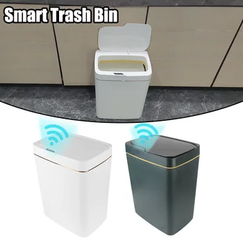 Smart Smeti 18 L Smeti Bin za Kuhinjo, Kopalnica, Spalnica Touchless Smart Sensor S Pokrovom Avtomatsko Pakiranje Pametni Dom