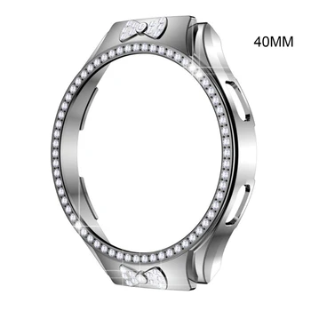 Smartwatch ročno uro Kristalno Diamantno Ploščo Obroč Zaščitni Odbijača Pokrovček za Galaxy-watch 4 Anti-scratch Stanovanj