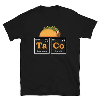 Taco Ljubimec T Shirt Periodnega sistema Elementov Kemija Smešno Mardi Gras Tacos