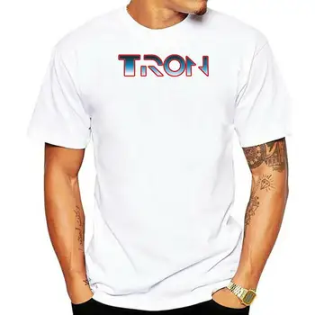 TRON Film Logotip T-Shirt (Velikost Majhnih do 5X-Veliko na Voljo)