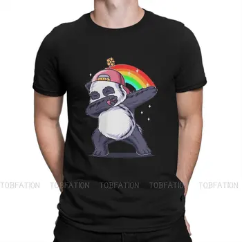 TShirt za Moške Dabbing Slog Panda Uporablja Cvetličnih Klobuk Osnovne Poletje Sweatshirts T Shirt Visoke Kakovosti Nov Design Svoboden