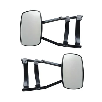 Univerzalni Clip-on Vleka Ogledala, Podaljšana Ogledala za Vleko 360° Vrtljivost Nastavljiv Vleka Ogledalo, Črna 2PCS
