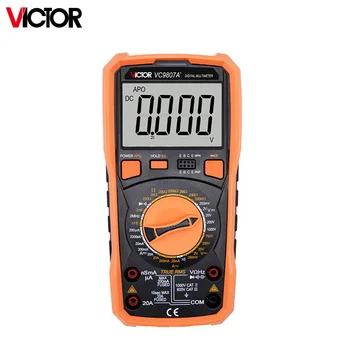 Victor 9807A Digitalni Multimeter 20000 Šteje True RMS AC Kapacitivnost Frekvenca Diode Triode hFE Tech Meter Tester Electricista