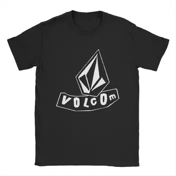 Volcoms Logo Majica S Kratkimi Rokavi Moški Edinstveno 100% Cotton Tee Shirt O Vratu Kratek Rokav T Srajce Ideja Za Darilo Oblačila