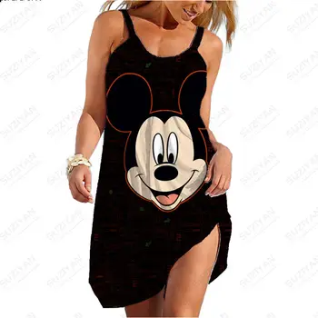 Vroče Prodajo Dekleta Lepo Vzorec Disney Gothic Oblačil Priložnostne Poletje Oblačenja Žensk 2023 Seksi Oblačila Za Plažo