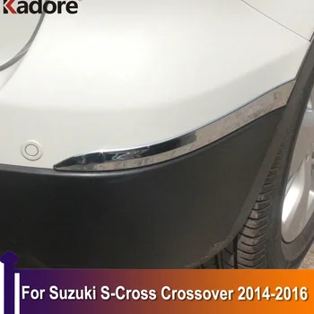 Za Suzuki S-Cross Crossover 2014 2015 2016 Chrome Sprednji Zadnji Odbijač Kotu Trakovi Kritje Trim Dodatki Zunanjost