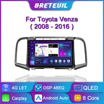 Za Toyota Venza 2008 - 2016 Android Avto Radio Večpredstavnostna Video Predvajalnik Navigacija GPS Carplay QLED Zaslon na Dotik Auto Stereo WIFI