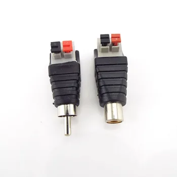 Zvočnik Žice Kabel Audio Moški Priključek RCA Jack Adapter Plug Za SMD5050 SMD3528 SMD5730 Enotni Barvni LED Trakovi